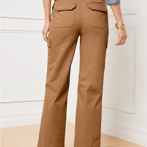 Talbots Pants - Talbots  Wide-Leg Cargo Chino Pants